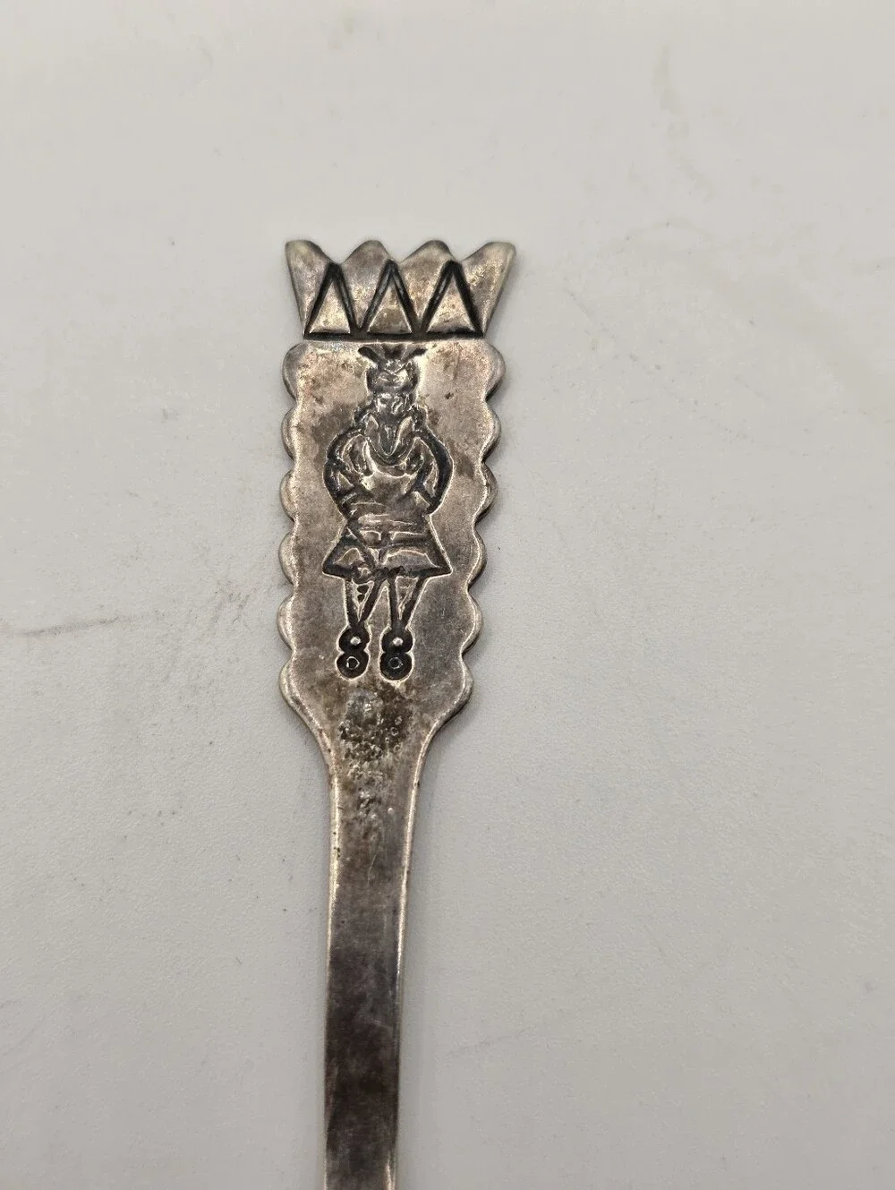 Vintage EPNS Silver Plate Lapland Reindeer Sami Spoon Sweden 4.25